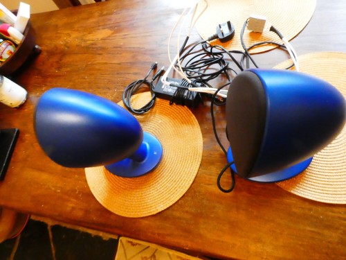 Pair blue kef egg - a,